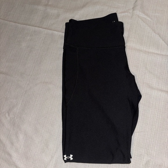 2/$30 Under Armour Jet Black Compression Active Leggings Size XL - Picture 1 of 9
